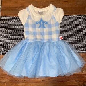 Girls Wizard Of Oz 18M Dorothy Blue and White Dress